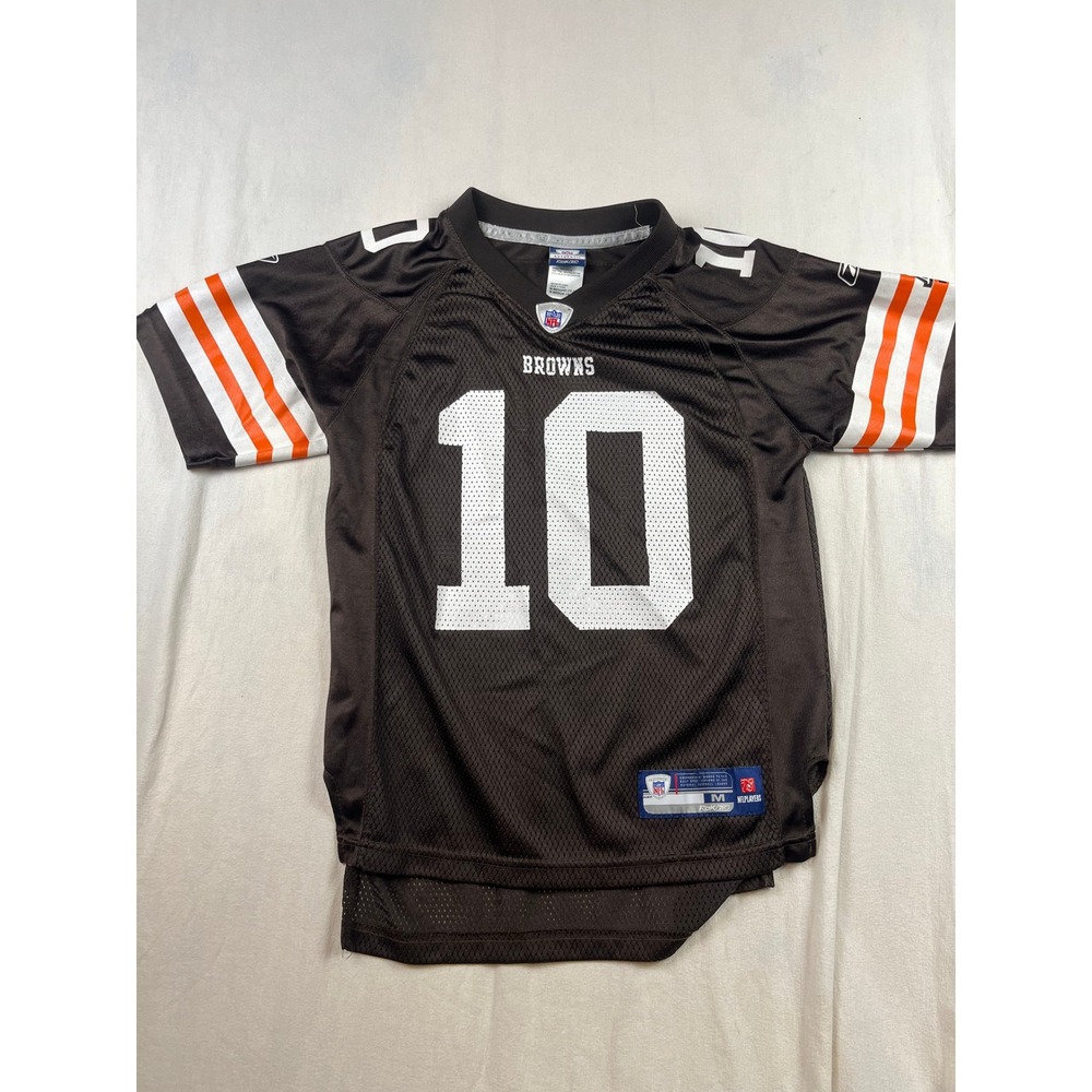 Reebok NFL Cleveland Browns Brady Quinn 10 Jersey Kids Medium 10-12 Brown